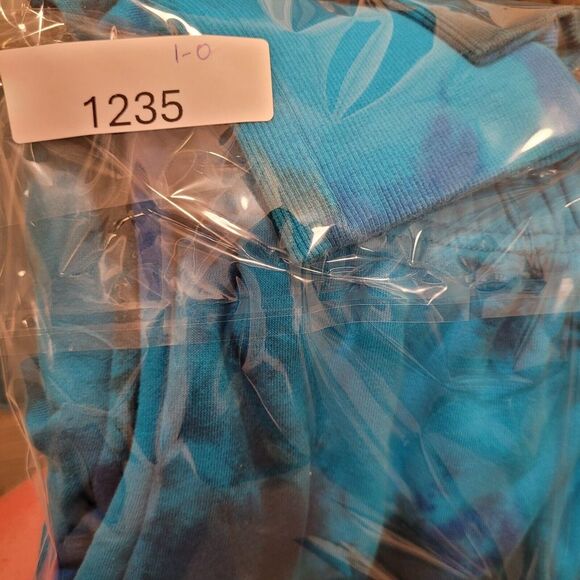 Champion Blue Tie-dyed Pull On Sweatpants, Size Medium - Picture 13 of 13